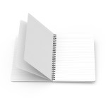 Powerstick Willow Side Bound Notebook - 94072 WHTBLK Open Powerstick Willow Side Bound Notebook - 94072 WHTBLK Open