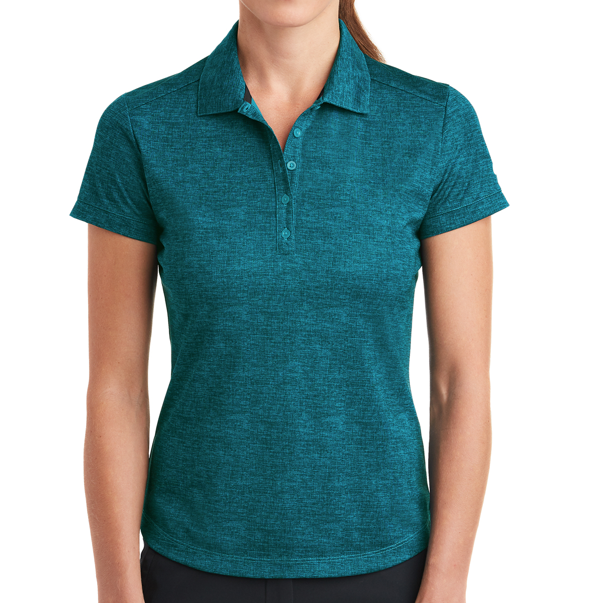 Nike Ladies Dri-fit Crosshatch Polo 1
