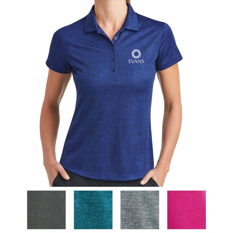 Nike Ladies Dri-fit Crosshatch Polo 1 Nike Ladies Dri-fit Crosshatch Polo 1