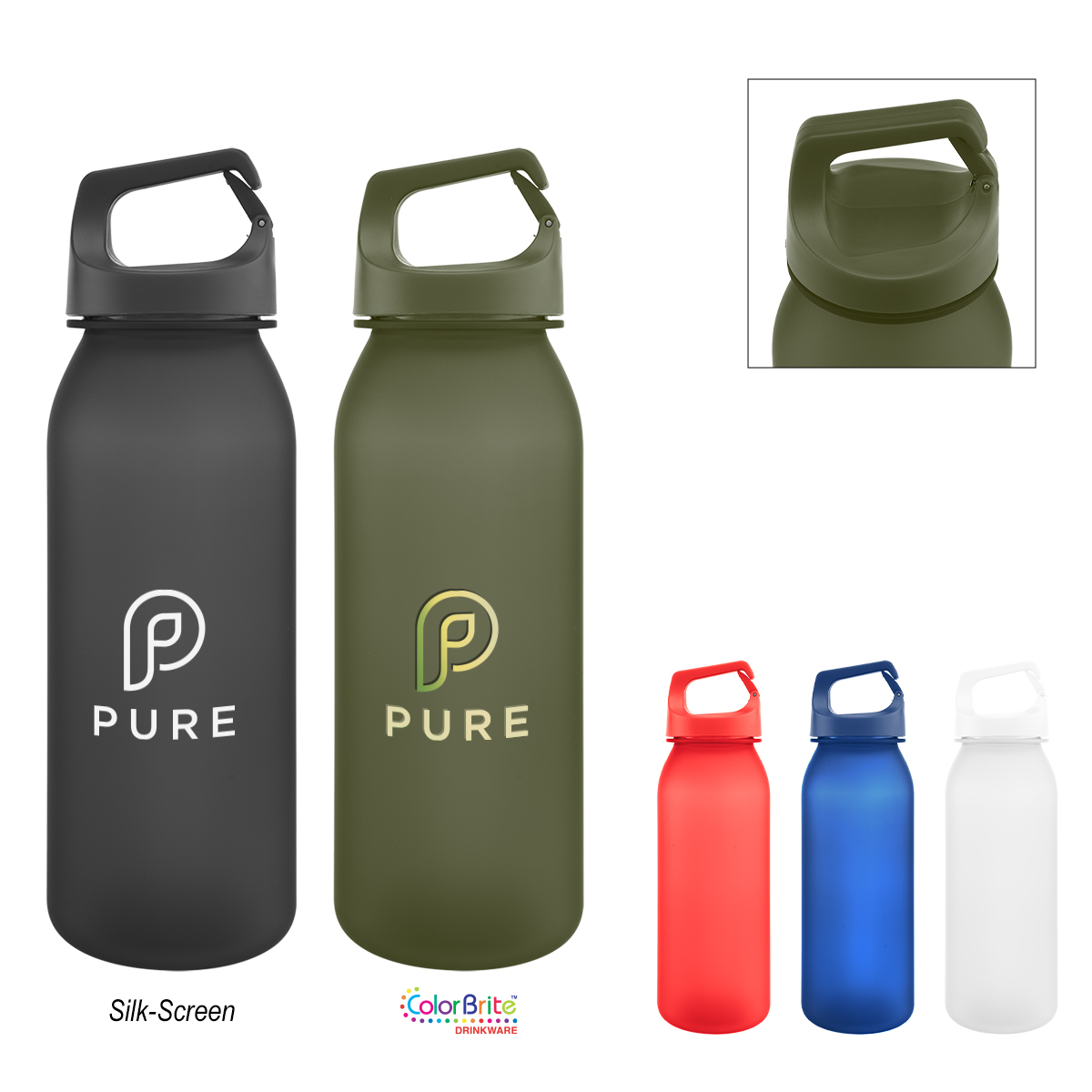 20 Oz. Brooke Rpet Bottle With Easy Carry Handle 1