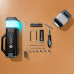 24-piece Tool Set With Rechargeable Led Light - 20095 BLKGRA Lifestyle Digibrite 24-piece Tool Set With Rechargeable Led Light - 20095 BLKGRA Lifestyle Digibrite