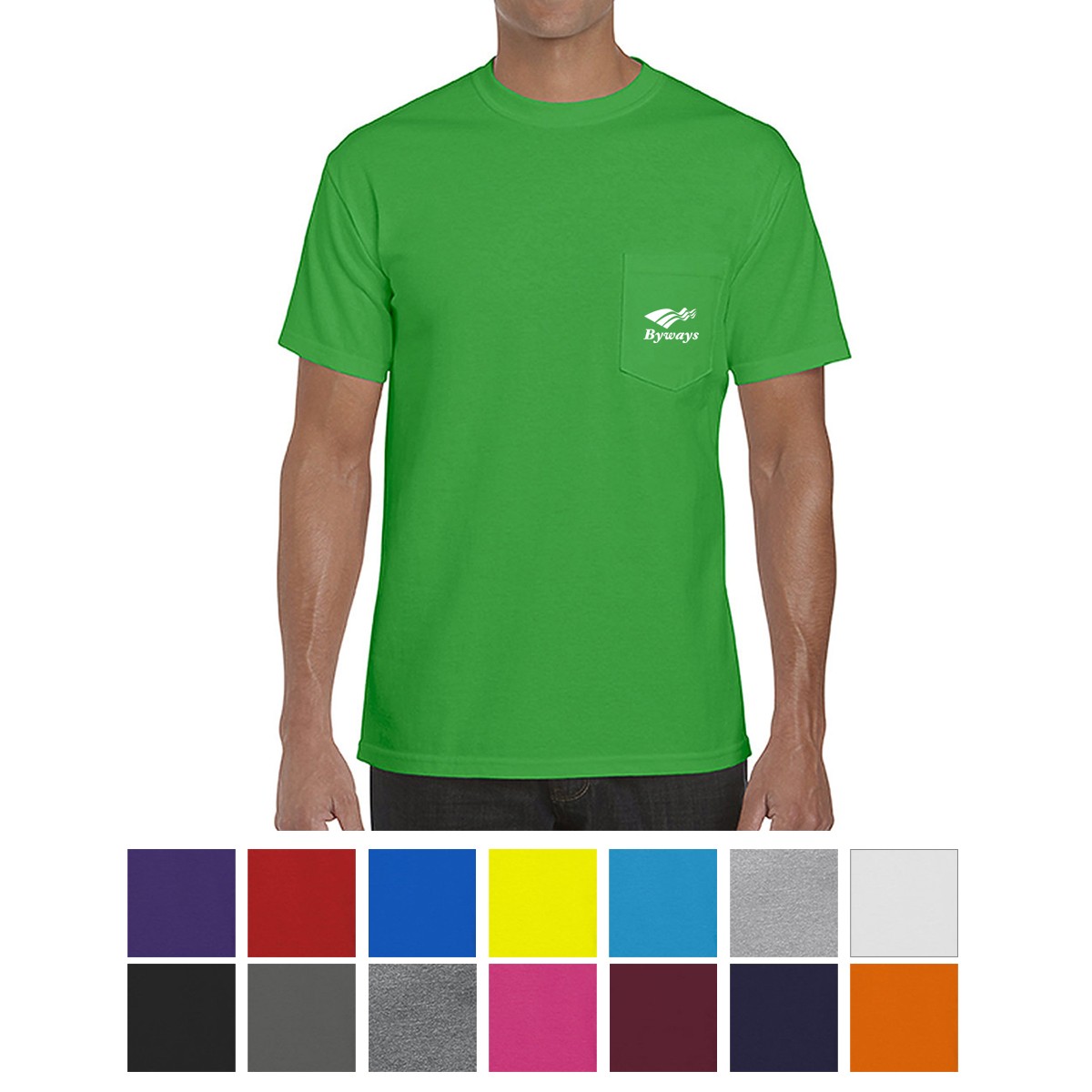 Gildan® Heavy Cotton™ Adult Tee With Pocket 1