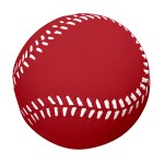 Baseball Shape Stress Reliever - 4090 RED Blank Baseball Shape Stress Reliever - 4090 RED Blank