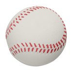 Baseball Shape Stress Reliever - 4090 WHT Padprint Baseball Shape Stress Reliever - 4090 WHT Padprint