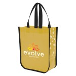 Star Struck Laminated Non-woven Tote Bag - 3683 GRN Colorbrite Star Struck Laminated Non-woven Tote Bag - 3683 GRN Colorbrite
