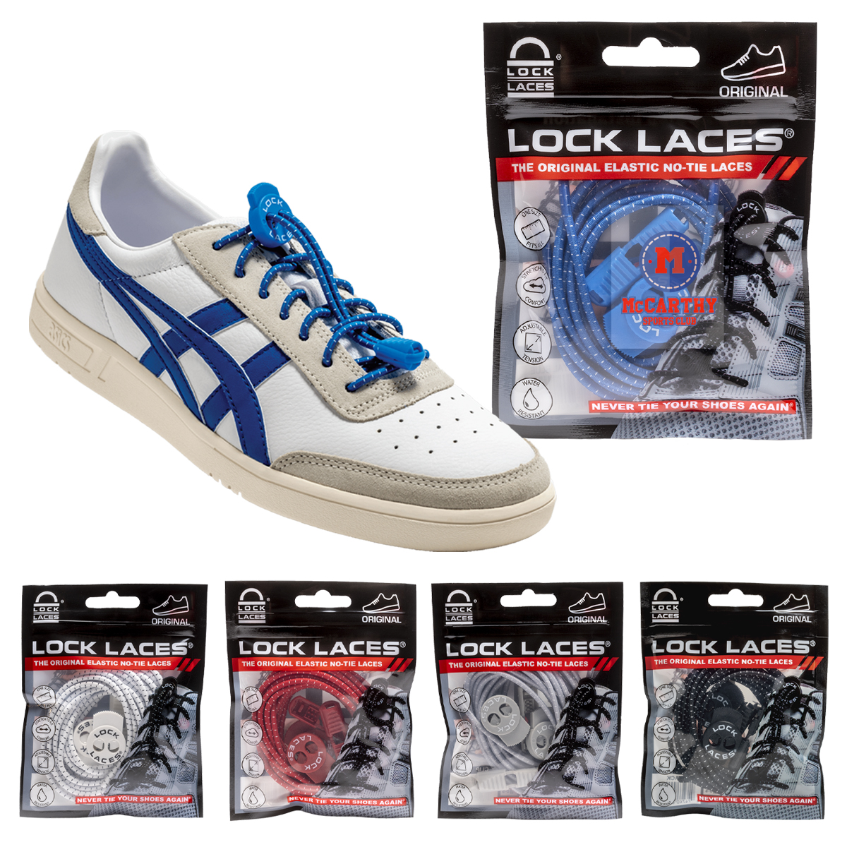Lock Laces® No Tie Shoelaces 1