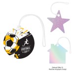 Acrylic Bag Tag - Custom Shape 4" - 75207 WHT 4CP Acrylic Bag Tag - Custom Shape 4" - 75207 WHT 4CP