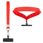 Push Pop Phone Tether Wristlet - 25239 RED Blank Push Pop Phone Tether Wristlet - 25239 RED Blank
