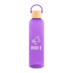 32 Oz. Jeffrey Rpet Bottle With Bamboo Lid And Easy Carry Handle - 50256 TRNPUR Silkscreen 32 Oz. Jeffrey Rpet Bottle With Bamboo Lid And Easy Carry Handle - 50256 TRNPUR Silkscreen