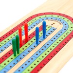 3-track Travel Cribbage Game - 80080 FSCWOOD Pegs 3-track Travel Cribbage Game - 80080 FSCWOOD Pegs