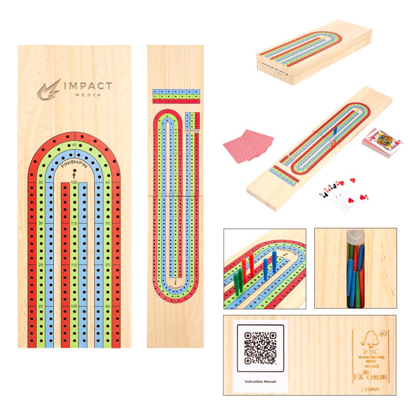 3-track Travel Cribbage Game 1 3-track Travel Cribbage Game 1