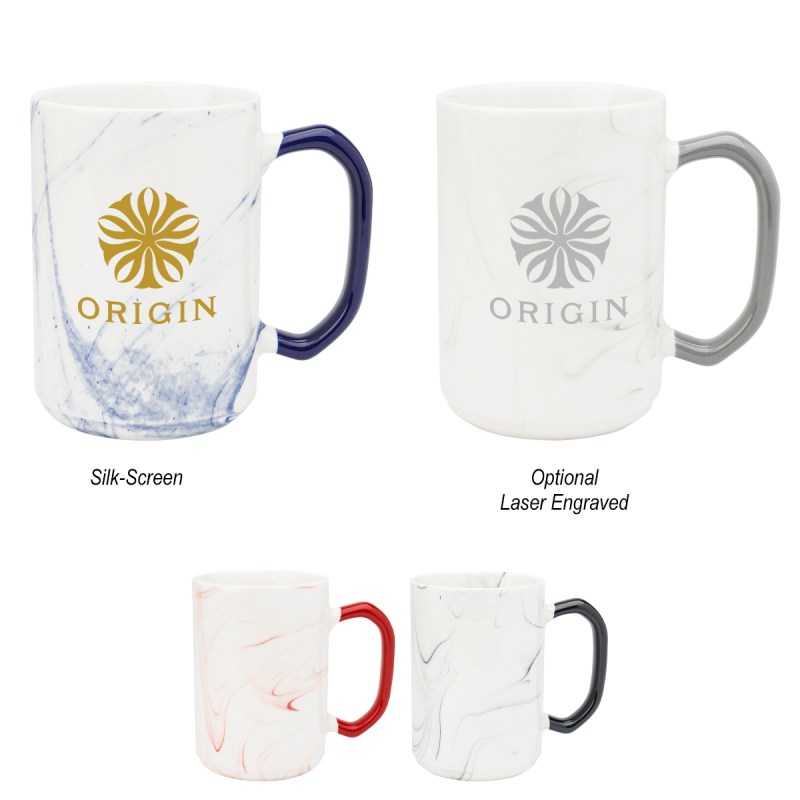 15 Oz. Marble Finish Ceramic Mug 1 15 Oz. Marble Finish Ceramic Mug 1