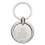 Circular Metal Key Tag - 4713 SIL Personalization Laser Circular Metal Key Tag - 4713 SIL Personalization Laser