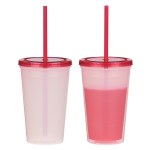 16 Oz. Econo Color Changing Tumbler - 5930 TRNRED 16 Oz. Econo Color Changing Tumbler - 5930 TRNRED