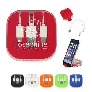 3-in-1 Charge Cable With Phone Stand 1 3-in-1 Charge Cable With Phone Stand 1