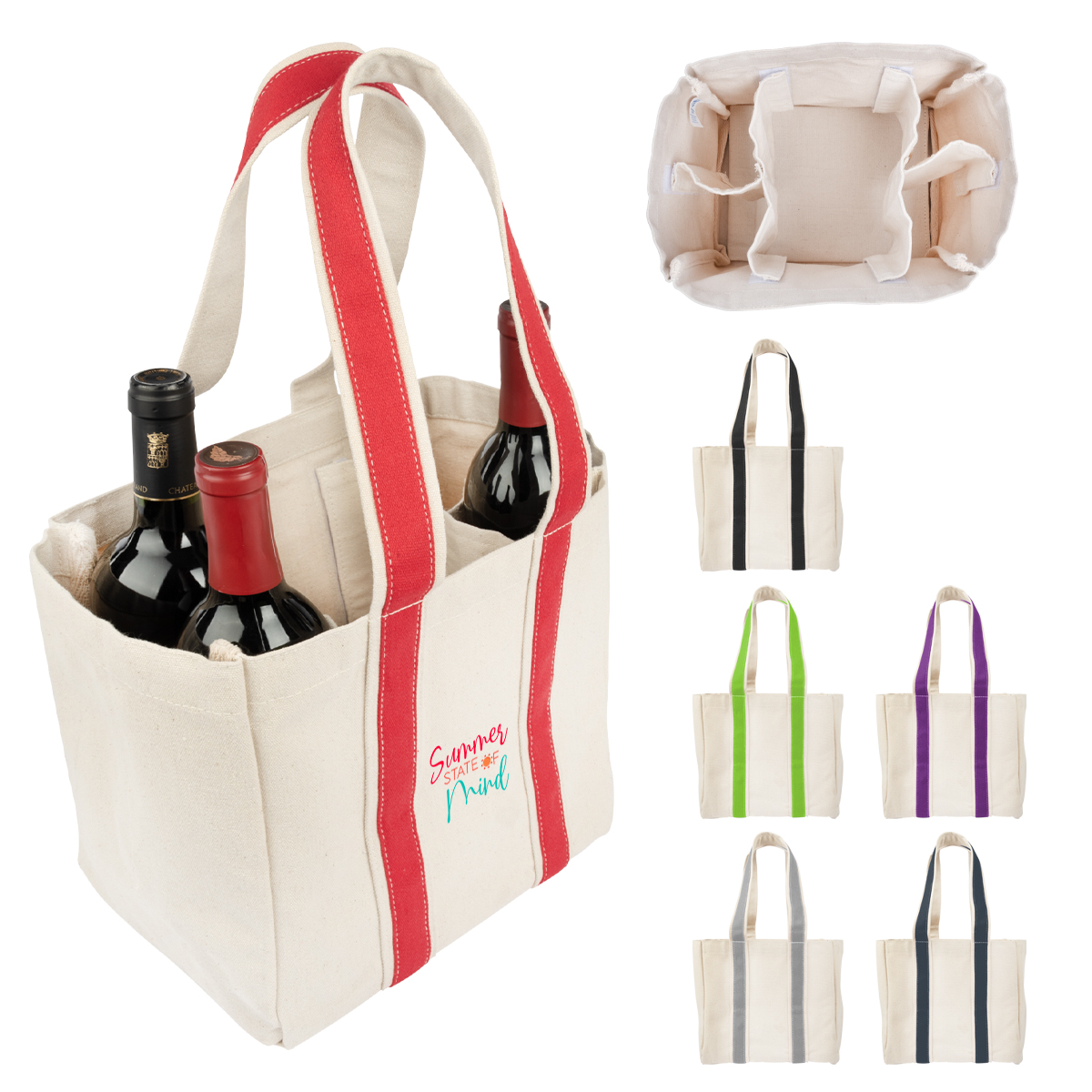 Quatre Wine Bottle Tote Bag 1