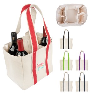 Quatre Wine Bottle Tote Bag 1 Quatre Wine Bottle Tote Bag 1
