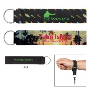 Neoprene Wristband With Key Ring 1 Neoprene Wristband With Key Ring 1