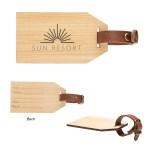Outbound Bamboo Luggage Tag - 9753 NAT Silkscreen Outbound Bamboo Luggage Tag - 9753 NAT Silkscreen