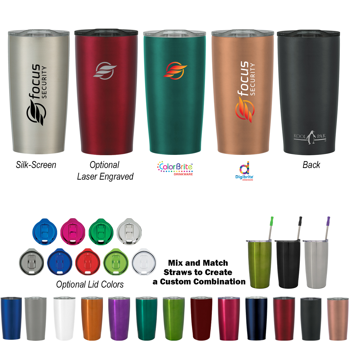 20 Oz. Kool Pak Stainless Steel Tumbler 1