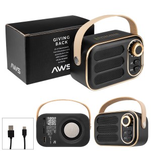 Aws Retro Boom Fm Radio & Wireless Speaker 1 Aws Retro Boom Fm Radio & Wireless Speaker 1