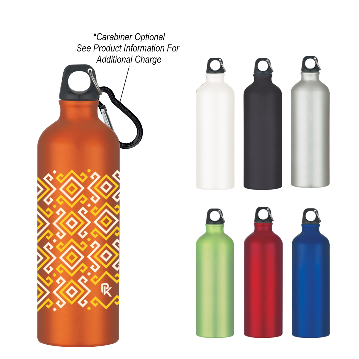 25 Oz. Full Color Aluminum Tundra Bike Bottle 1