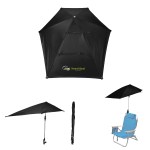 50" Arc Spf 50 Chair Umbrella With 100% Rpet Canopy - 45018 BLK Colorbrite 50" Arc Spf 50 Chair Umbrella With 100% Rpet Canopy - 45018 BLK Colorbrite