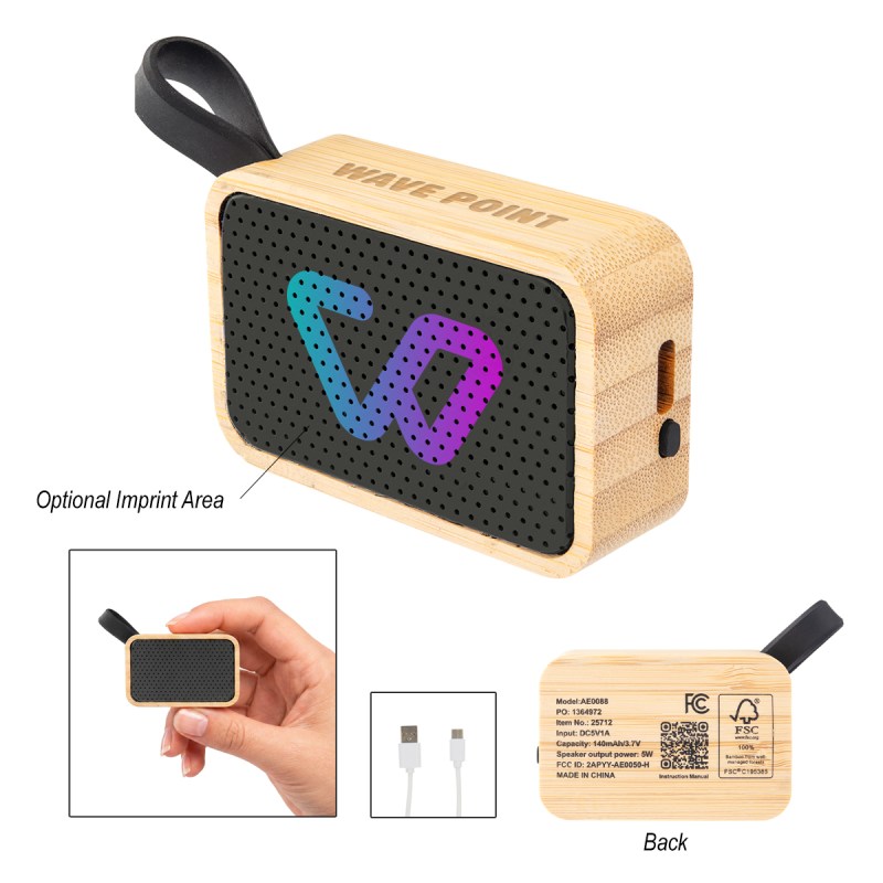 Fsc® Bamboo Mini Speaker 1 Fsc® Bamboo Mini Speaker 1