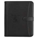 Pebble Grain Zippered Portfolio With Calculator - 6444 BLK Deboss Pebble Grain Zippered Portfolio With Calculator - 6444 BLK Deboss