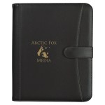 Pebble Grain Zippered Portfolio With Calculator - 6444 BLK Silkscreen Pebble Grain Zippered Portfolio With Calculator - 6444 BLK Silkscreen