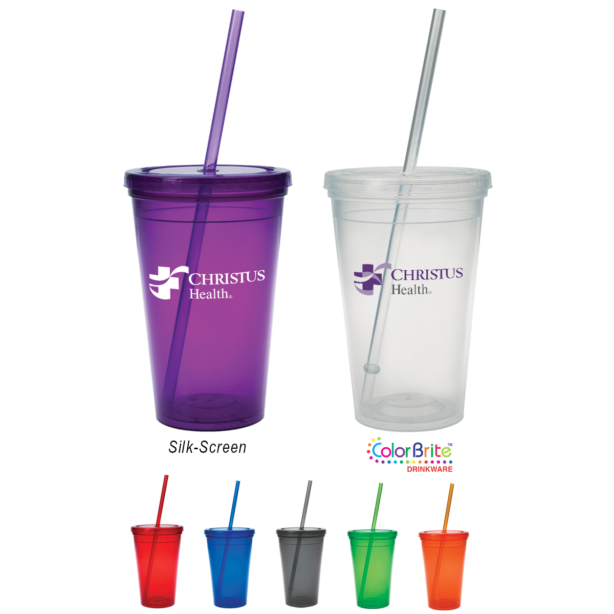 16 Oz. Sunsplash Double Wall Tumbler 1