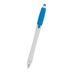 Harmony Stylus Pen With Highlighter - 325 WHTBLU Front Blank Harmony Stylus Pen With Highlighter - 325 WHTBLU Front Blank