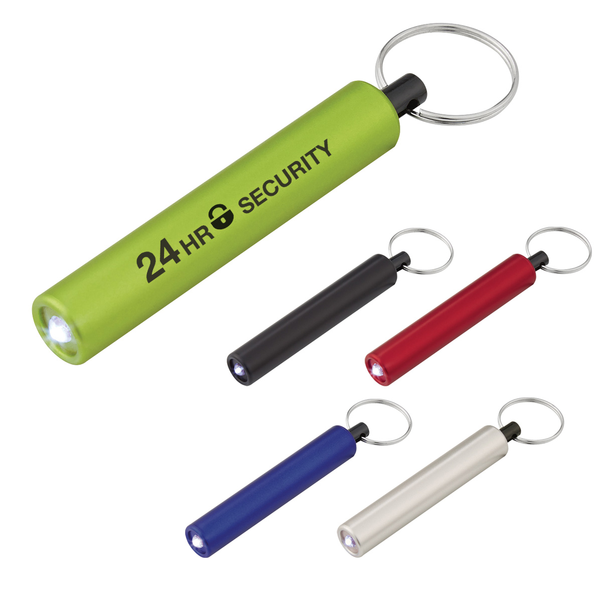 Mini Cylinder Led Flashlight Key Tag 1