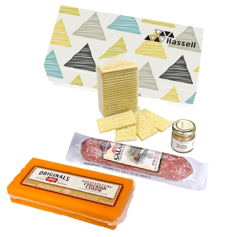 Charcuterie Gourmet Meat & Cheese Sampler Set In Gift Box 1 Charcuterie Gourmet Meat & Cheese Sampler Set In Gift Box 1