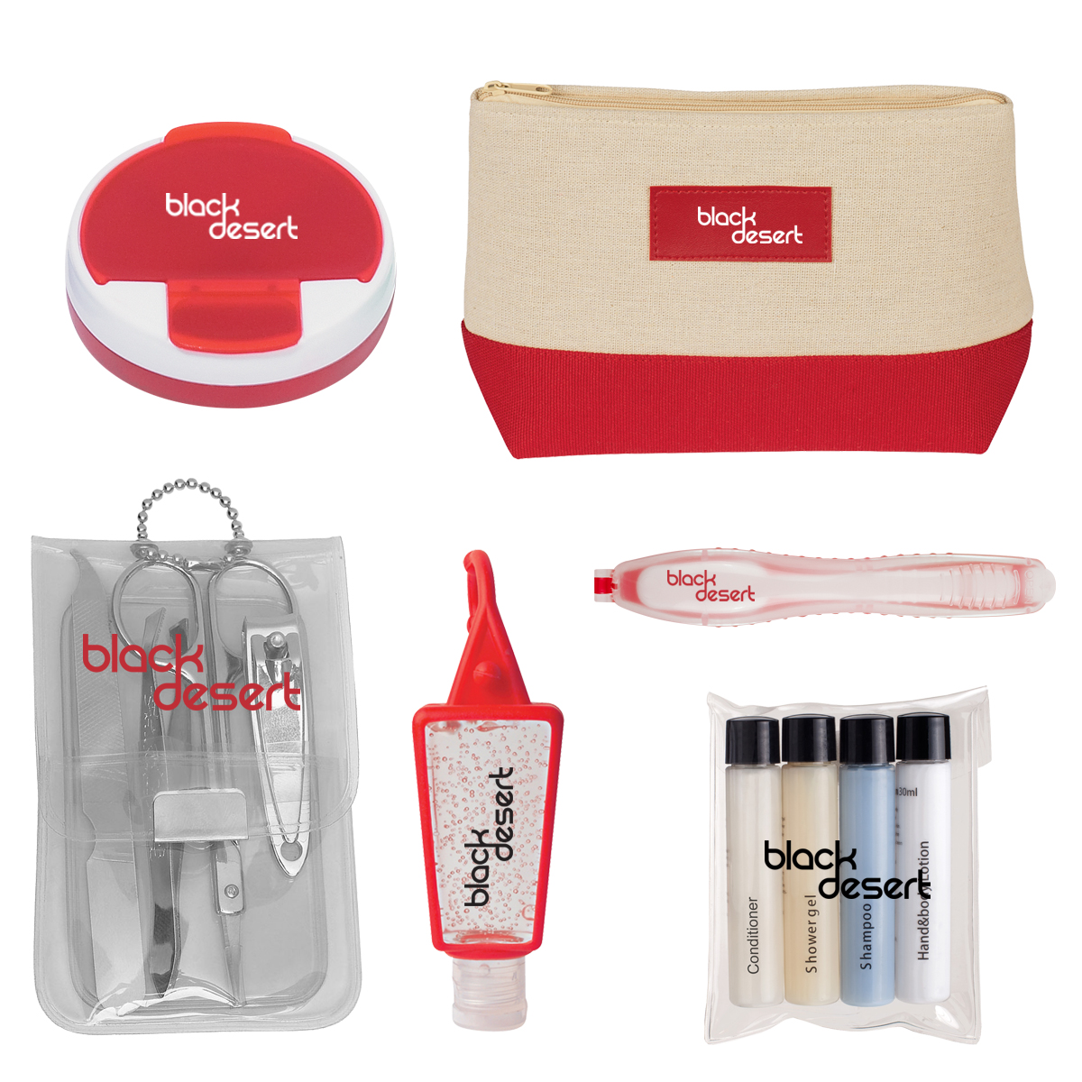 Allure Cosmetic Bag Travel Kit 1