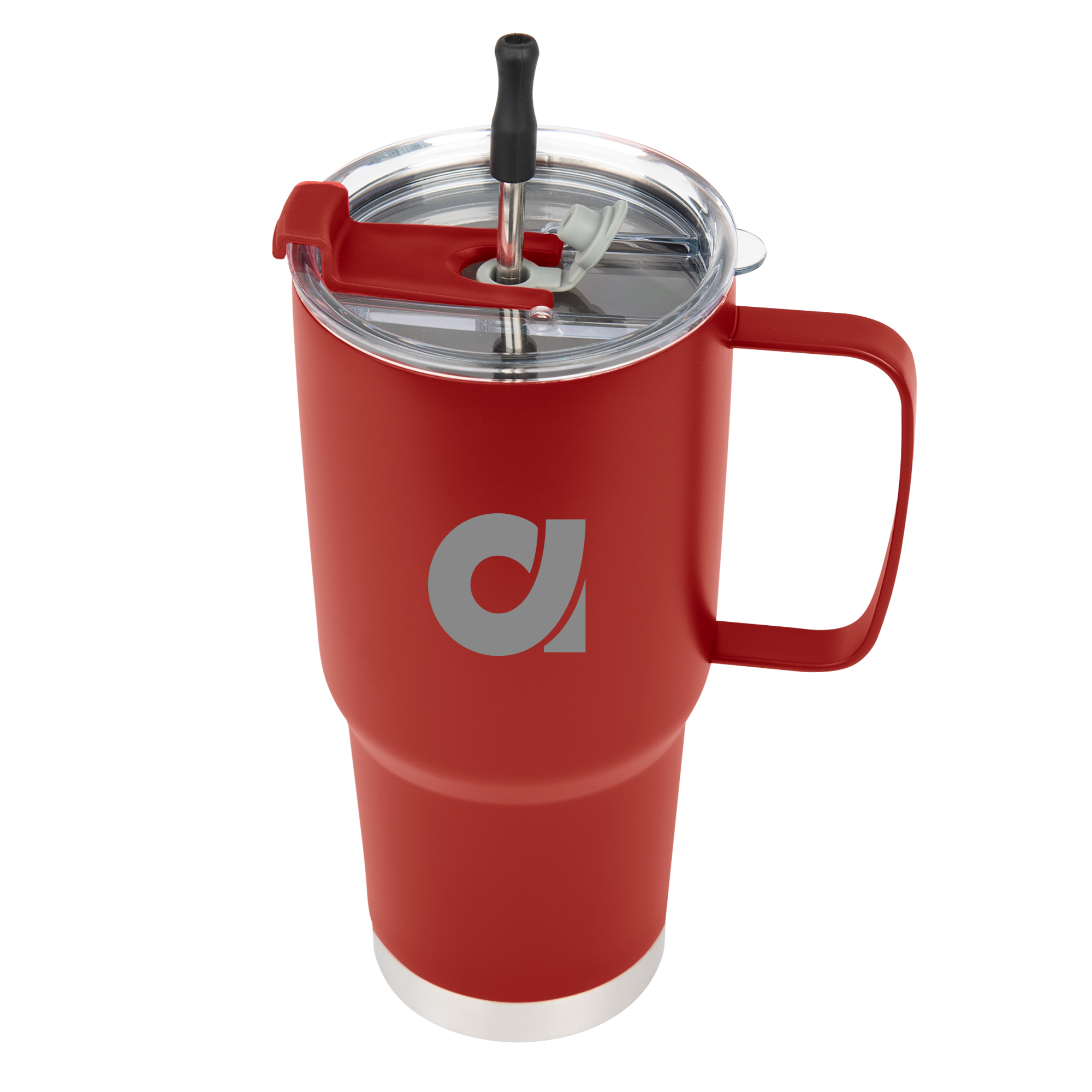 30 Oz. Lisbon Stainless Steel Tumbler With Straw 1