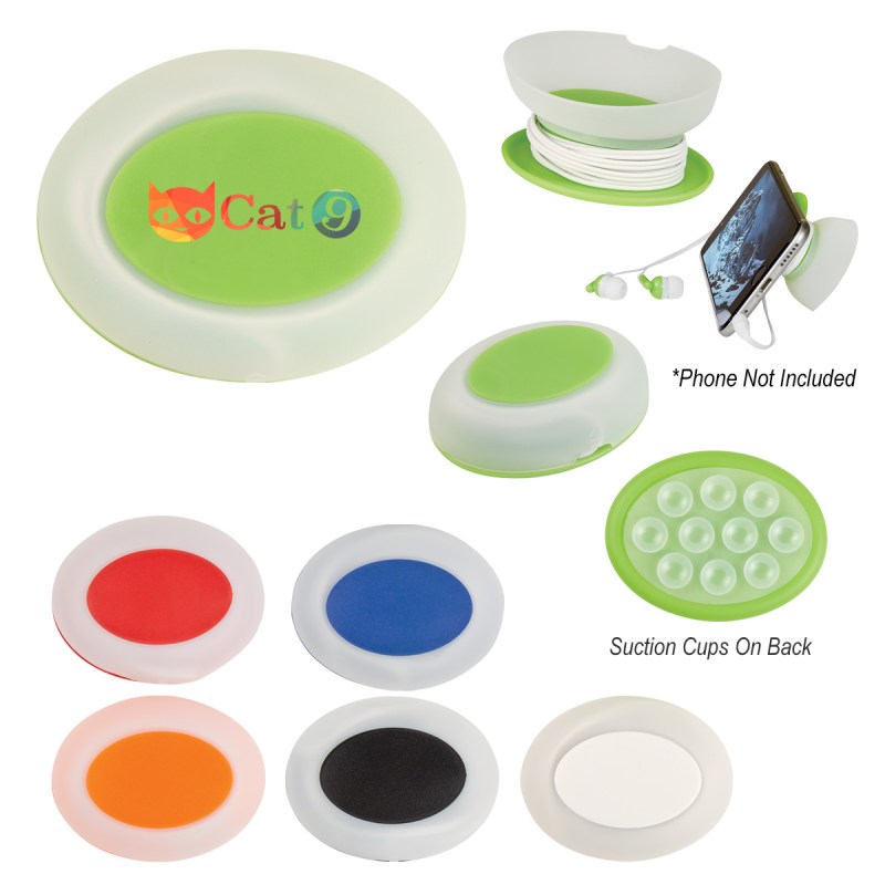 2-in-1 Earbuds With Holder And Phone Stand 1 2-in-1 Earbuds With Holder And Phone Stand 1