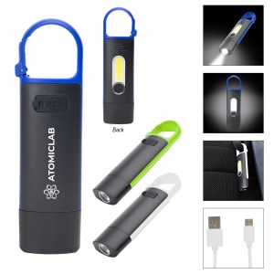 Rechargeable Carabiner Cob Flashlight 1 Rechargeable Carabiner Cob Flashlight 1