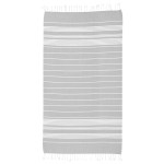 Recycled Beach Blanket With Tassel Fringe - 8081 GRA Open Recycled Beach Blanket With Tassel Fringe - 8081 GRA Open