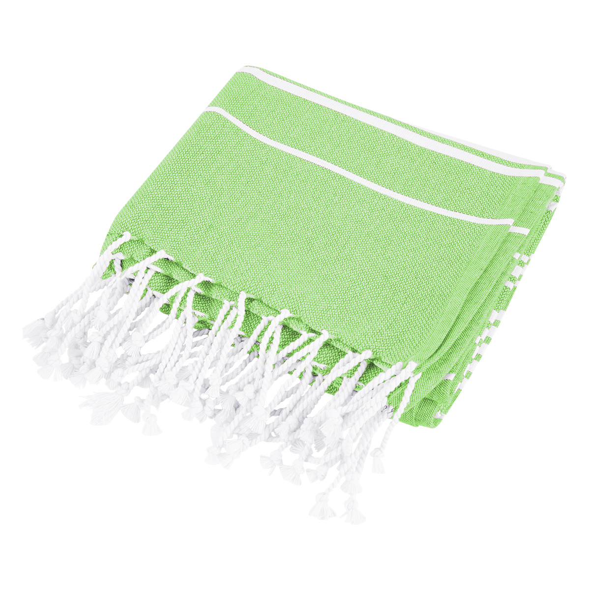 Recycled Beach Blanket With Tassel Fringe 1