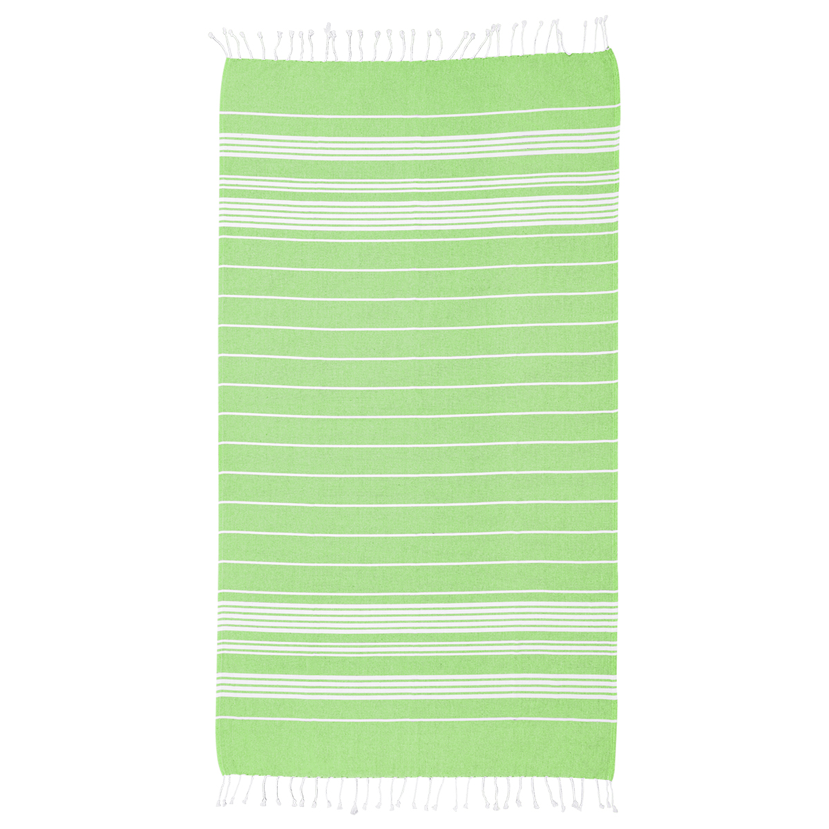 Recycled Beach Blanket With Tassel Fringe 1