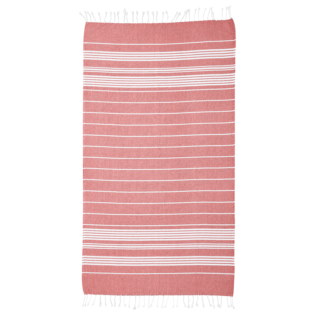 Recycled Beach Blanket With Tassel Fringe 1