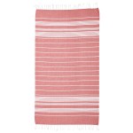 Recycled Beach Blanket With Tassel Fringe - 8081 RED Open Recycled Beach Blanket With Tassel Fringe - 8081 RED Open