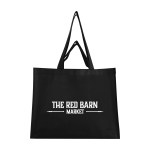 Matte Laminated Recycled Non-woven Dual Handle Shopper Tote Bag - 30161 BLK Silkscreen Matte Laminated Recycled Non-woven Dual Handle Shopper Tote Bag - 30161 BLK Silkscreen