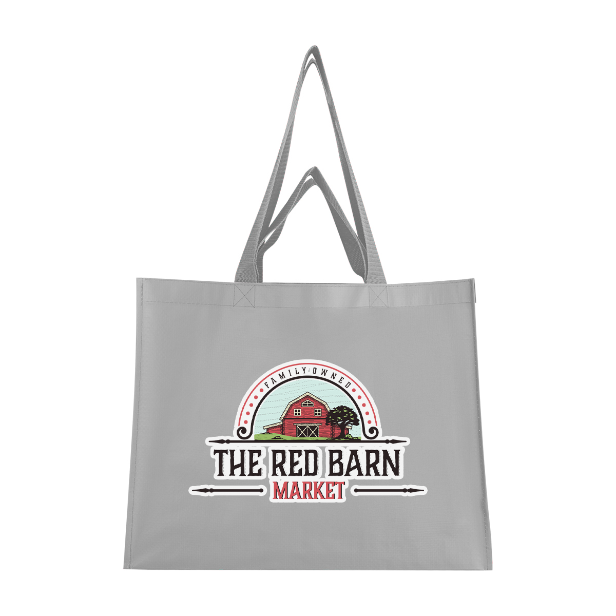 Matte Laminated Recycled Non-woven Dual Handle Shopper Tote Bag 1