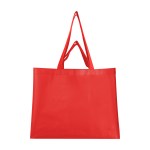 Matte Laminated Recycled Non-woven Dual Handle Shopper Tote Bag - 30161 RED Blank Matte Laminated Recycled Non-woven Dual Handle Shopper Tote Bag - 30161 RED Blank