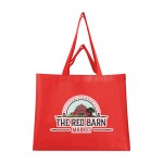 Matte Laminated Recycled Non-woven Dual Handle Shopper Tote Bag - 30161 RED Colorbrite Matte Laminated Recycled Non-woven Dual Handle Shopper Tote Bag - 30161 RED Colorbrite
