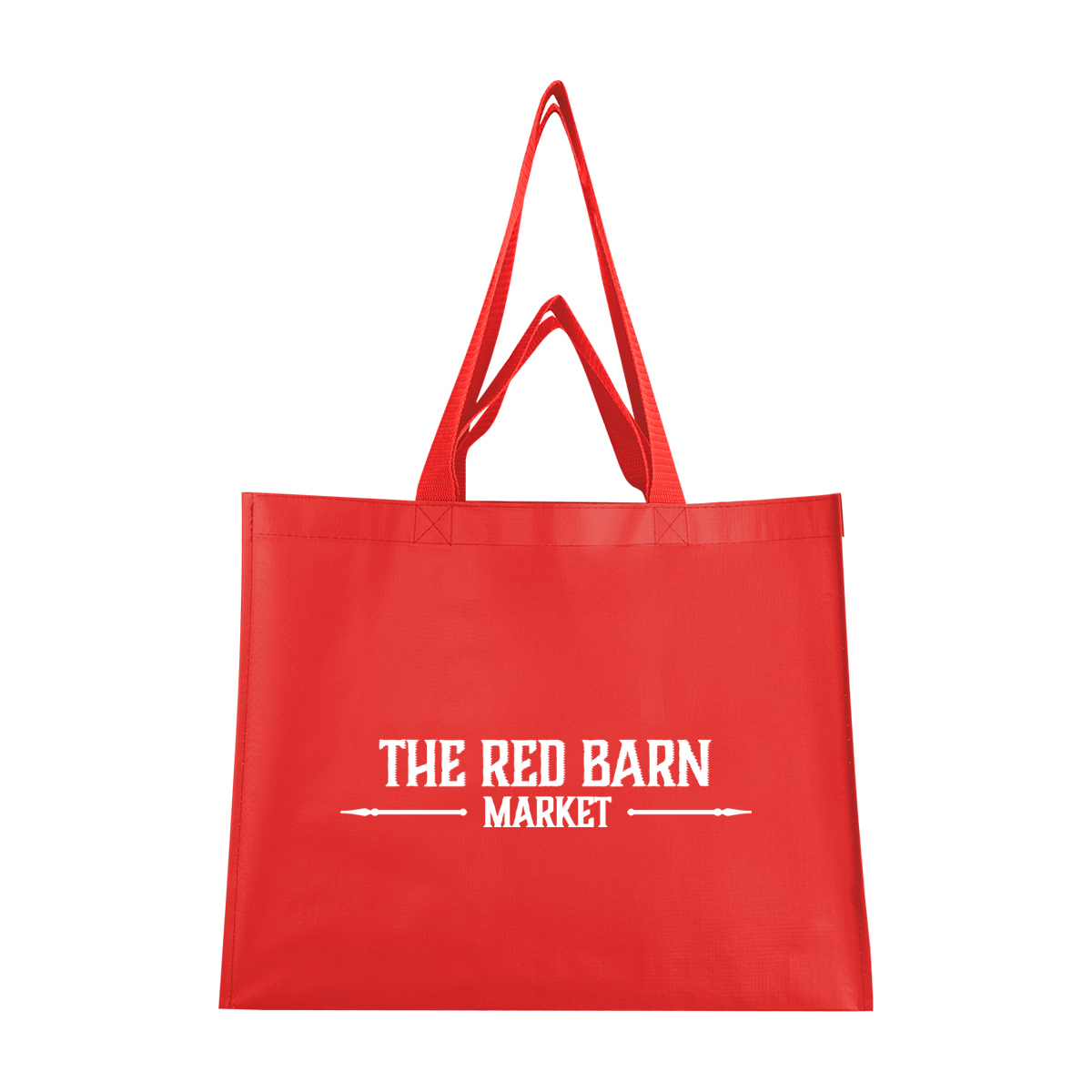 Matte Laminated Recycled Non-woven Dual Handle Shopper Tote Bag 1