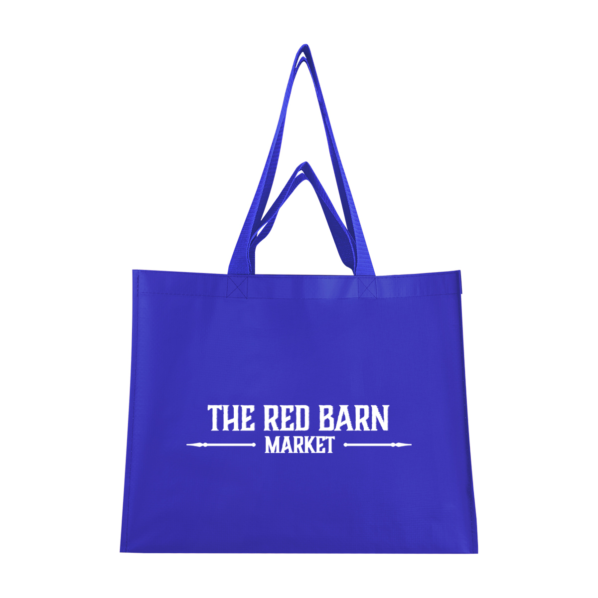 Matte Laminated Recycled Non-woven Dual Handle Shopper Tote Bag 1