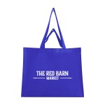 Matte Laminated Recycled Non-woven Dual Handle Shopper Tote Bag - 30161 ROY Silkscreen Matte Laminated Recycled Non-woven Dual Handle Shopper Tote Bag - 30161 ROY Silkscreen